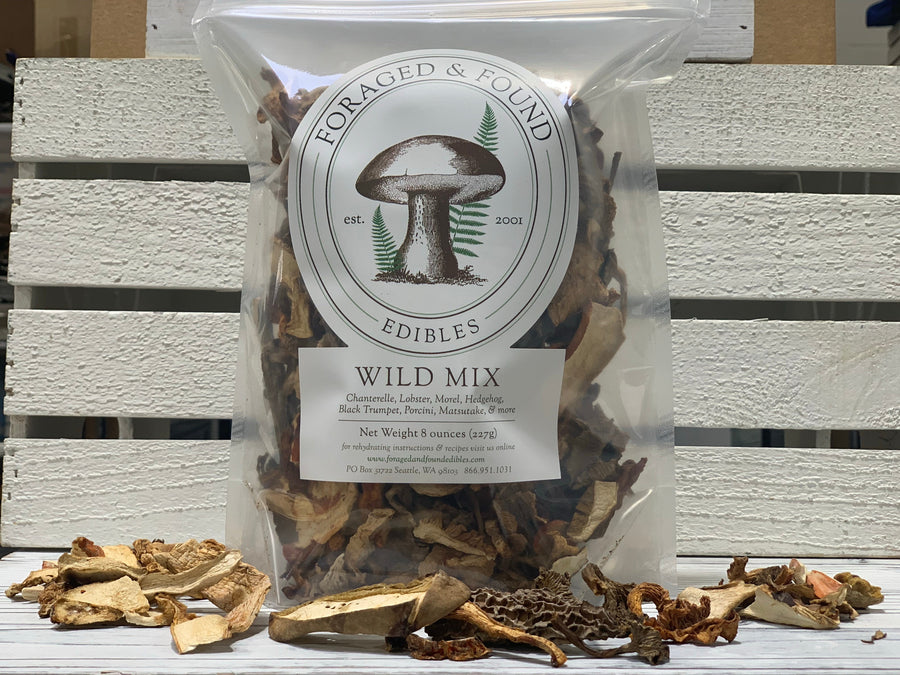 Foraged and Found Dried Organic Mushroom Mix